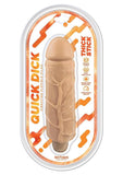 Thick Stick Quick Dick Vibrating Flex Dildo - Vanilla - 5in