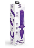 Together Toys Double Pleasure Rechargeable Silicone Couples Vibrator - Purple