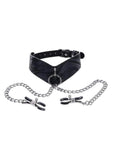 Velvet Noir Collar and Removable Clamps