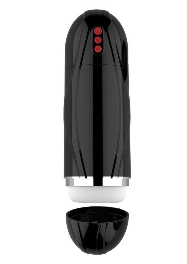 Vibrating Cocksucker Rechargeable Masturbator - Black
