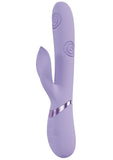 Vive Fronda Silicone Rechargeable Triple Motor G-Spot Vibrating and Tapping Leaf Clit Stimulator