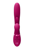 Vive Kura Rechargeable Silicone Triple Motor Thrusting G-Spot with Flapper and Air Wave Clit Stimulation Vibrator