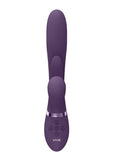 Vive Kura Rechargeable Silicone Triple Motor Thrusting G-Spot with Flapper and Air Wave Clit Stimulation Vibrator