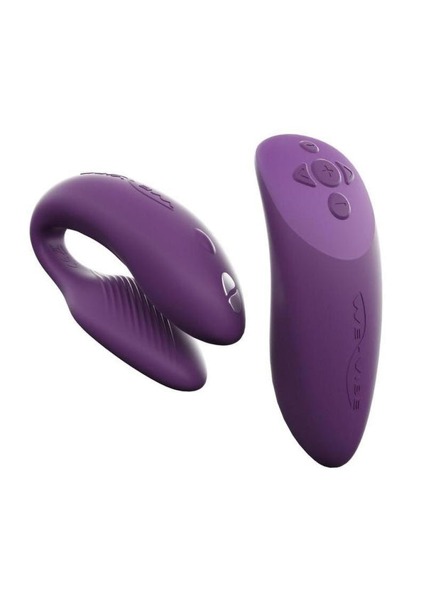 We-Vibe Chorus Rechargeable Couples Vibrator with Squeeze Remote Control - Purple