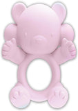 Wet Dreams Bear Hug Rechargeable Silicone Cock Ring - Pink