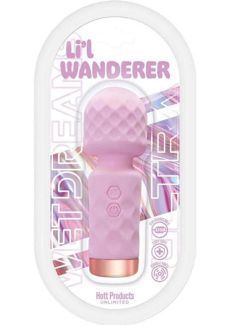Wet Dreams Lil Wanderer Rechargeable Multi-Speed Mini Massage Wand - Pink