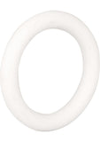 White Rubber Cock Ring - White - Small