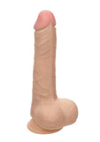 Working Stiff The Vibrating Quarterback Rechargeable Dildo - Vanilla