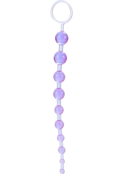 X 10 Anal Beads - Purple