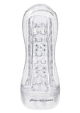 Zero Tolerance Casual Encounter Beaded Pussy Stroker with Vibrating C-Ring - Clear